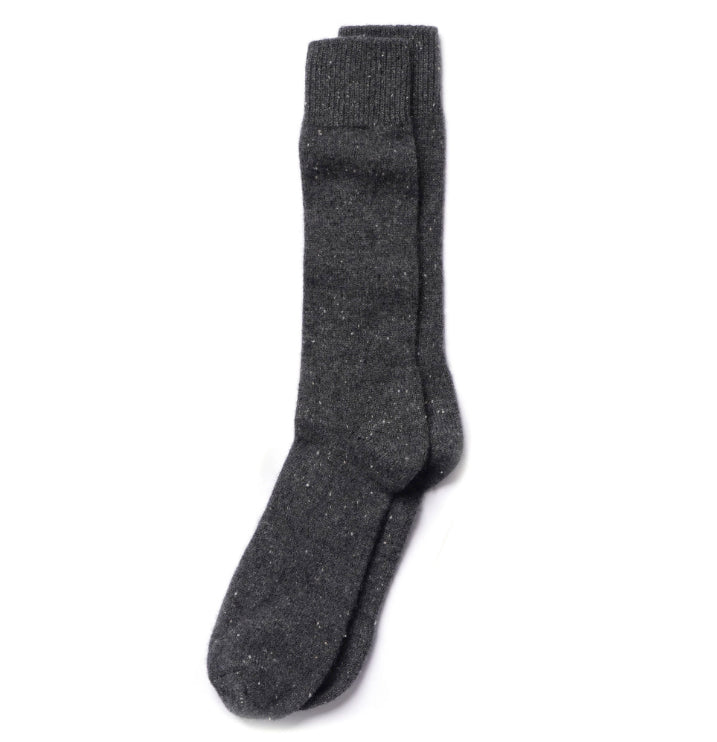 Flecked Cashmere Dress Socks